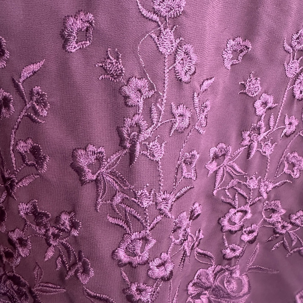 WHBM Embellished Purple Camisole Top Small (#242) - Picture 4 of 6